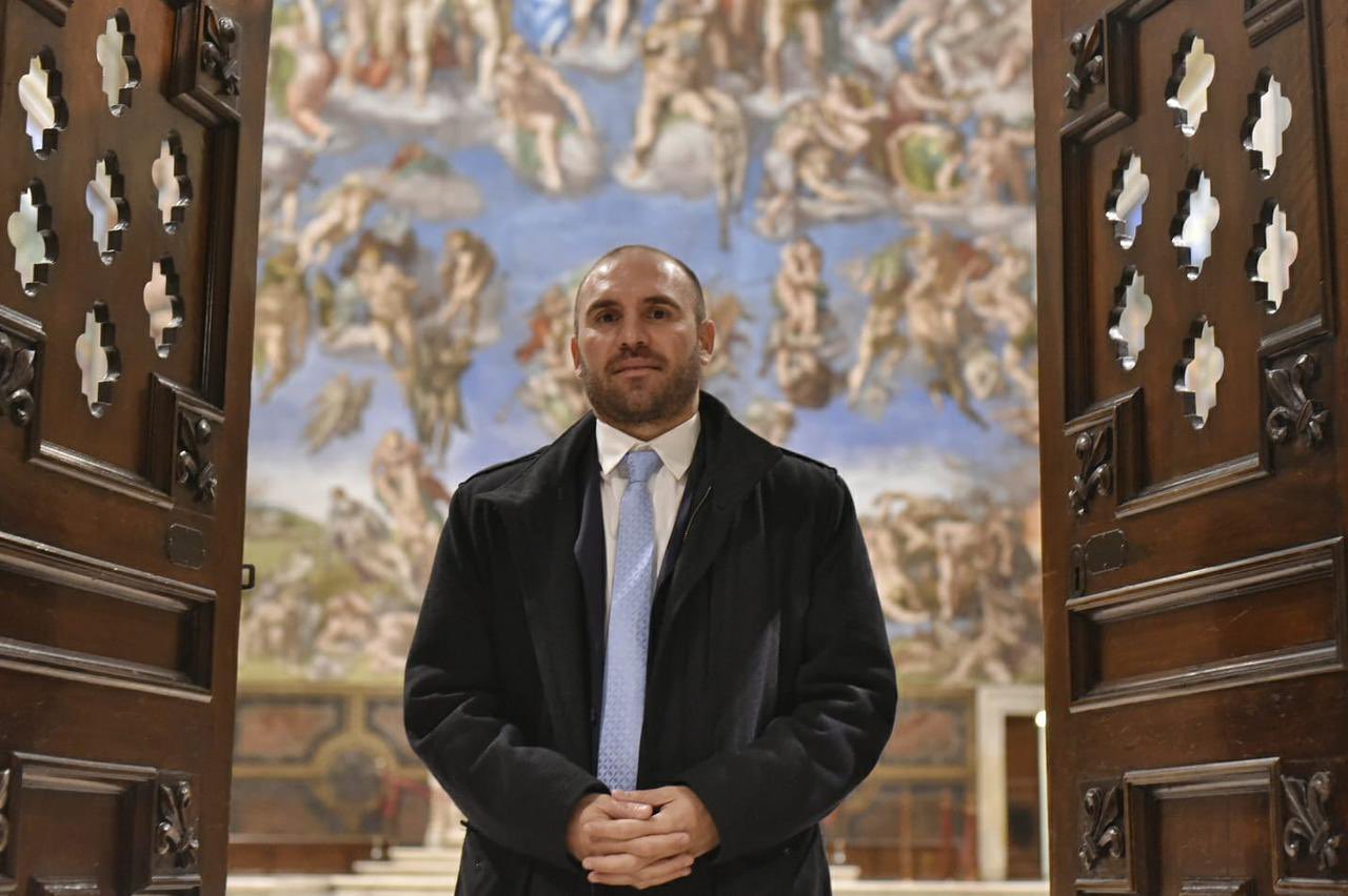 Martín Guzmán en El Vaticano