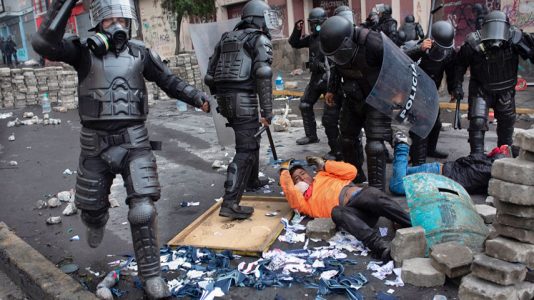 Represión paro nacional Ecuador
