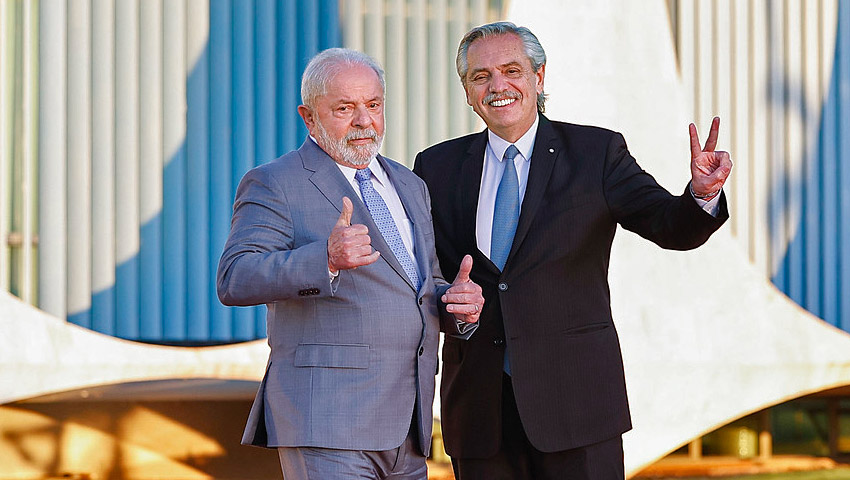 Lula y Alberto Fernández