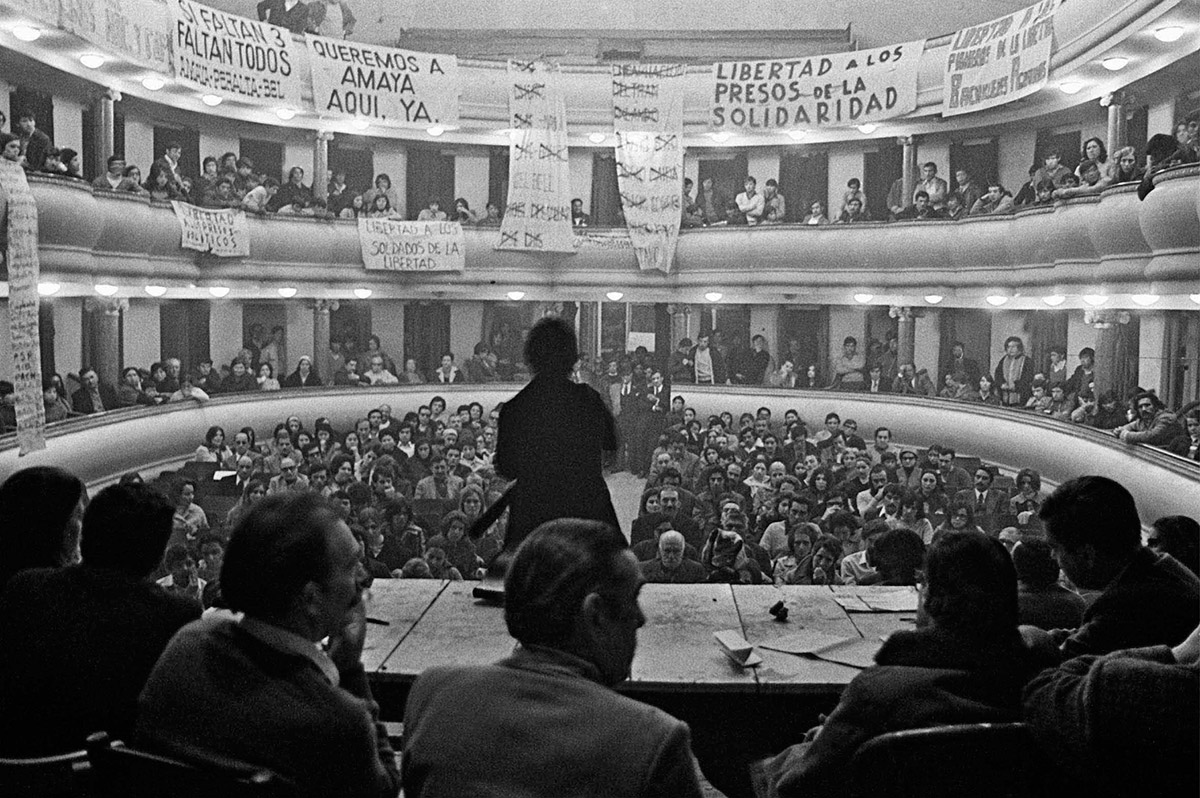 Trelew, asamblea en el Teatro Colón, 1972