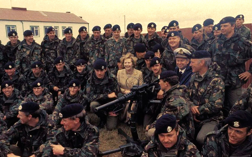 Thatcher en Malvinast