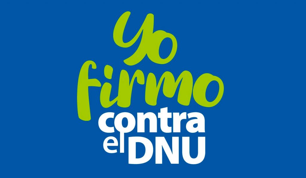 yo firmo contra el dnu