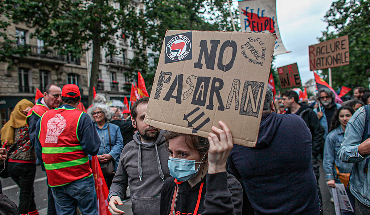 Marcha contra la ultraderecha en parís