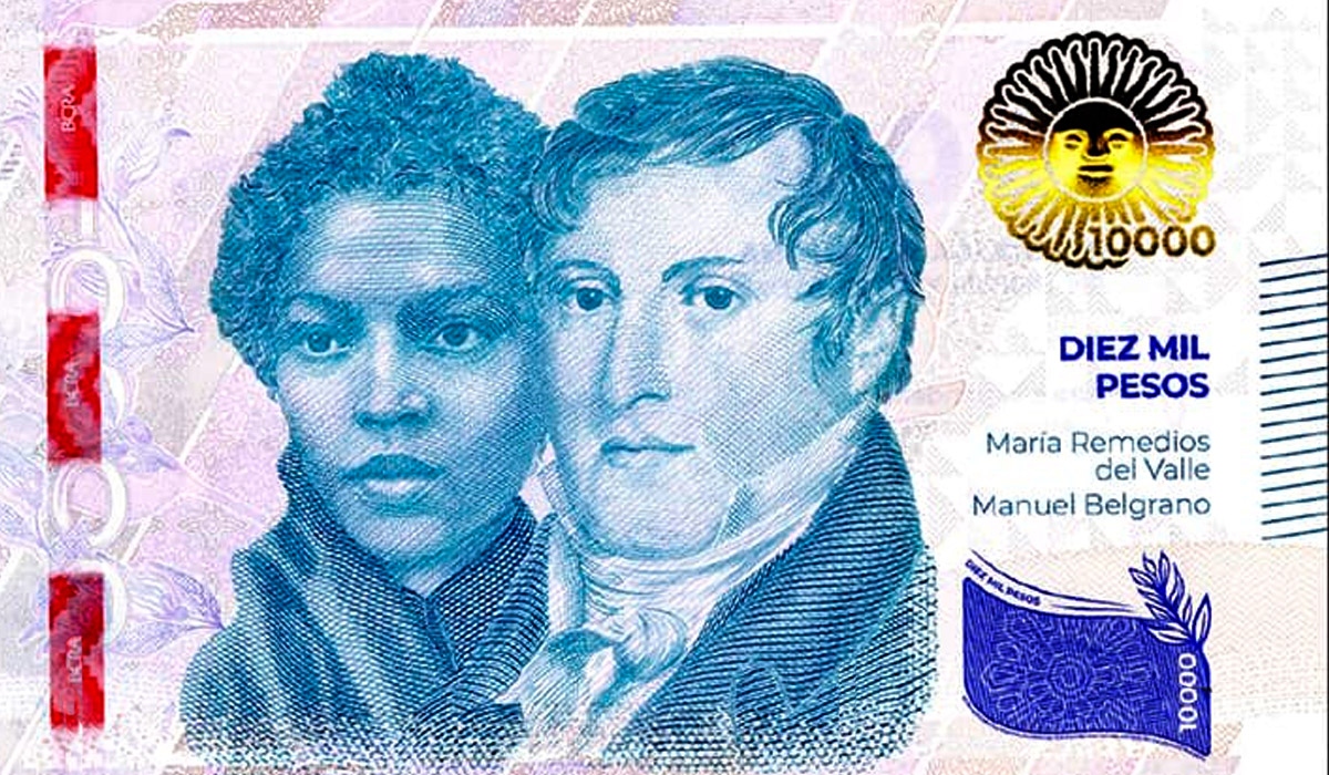 billete de 10000 maría remedios del valle