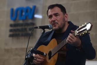 Ismael Serrano en UNDAV / Foto: Paloma Garcia.