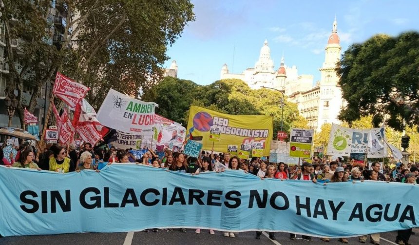 marcha por la ley de glaciares