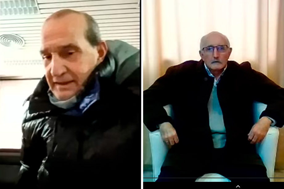 Foto: Caserotto y Gómez del Junco // captura de zoom. Tomada de fiscales.gob.ar
