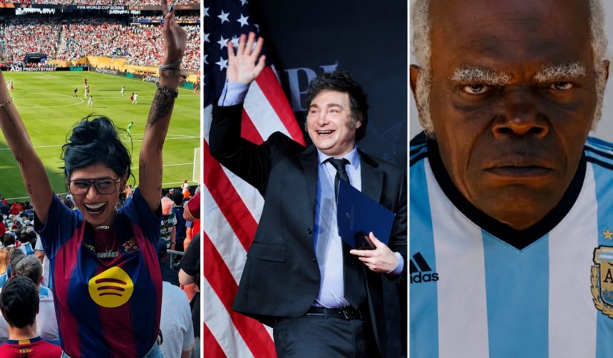 Mia Khalifa, Javier Milei y Samuel Jackson